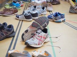 beaten sneakers shoes