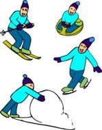 Winter Snow Sports drawing