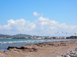 Kitesurfer spot on Mallorca