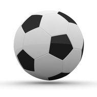 big soccer ball close up