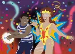 graphic drawing of a carnival