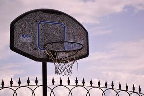 basketball basket with guard