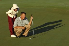 golf on the field in thailand