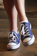 blue girls sneakers