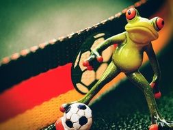 frog among the attributes of the European football championship