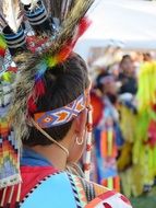 Headdress Of A Warrior Of The First Nation, canada, ontario