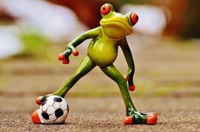 frog like a football player