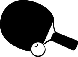 table tennis racket drawing