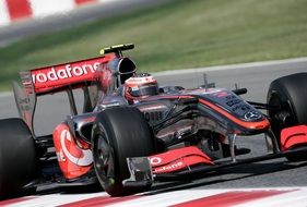 Mclaren automobile on a race