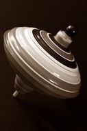 black and white photo of striped yule