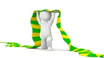 scarf as an attribute of a fan