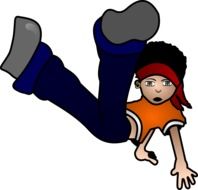 clipart of a young hip hop dancer