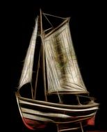 model of sailing Boat