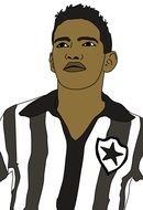 Garrincha Illustration drawing