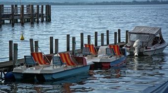 boats are anchored