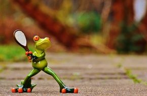 frog like a tennis player