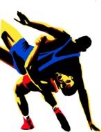 Wrestling Sport Men drawing