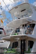 decks on a luxury yacht