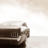 Ford Mustang as a retro car