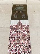 Michel Platini's golden foot on the Champions Quay in Monaco