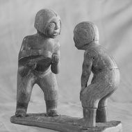 drum dance, Greenland Eskimos Figures