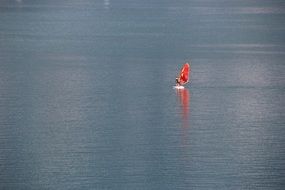 Surfer on the Garda lake
