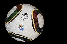 soccer ball with badge "adidas"
