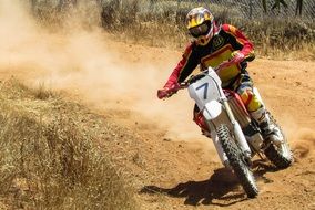 high speed motocross sport