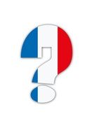 question mark in colors of france flag