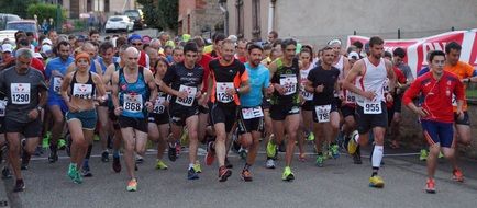 athletes in a marathon