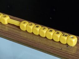 Counting Cubes for table football