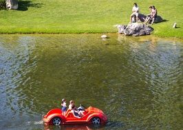 Munich Olympic Park lake