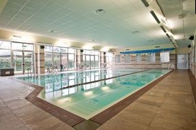 indoor pool at the fitness club