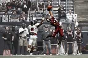 Football Players on a competition