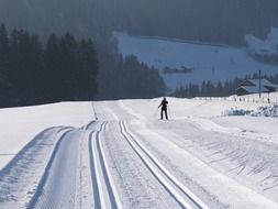 track for cross-country skiing
