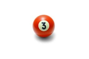 ball with number "3"