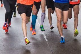 photo of runners legs