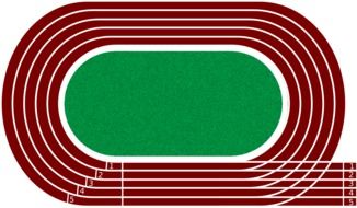 clipart of a stadium with treadmills
