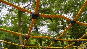 rope maze in the playground