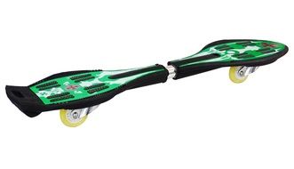 folding green and black Skateboard