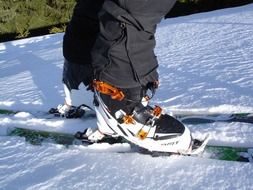 touring ski and shoes