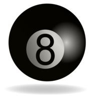 8 billiard ball clipart