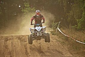 Man on the motocross in Enduro