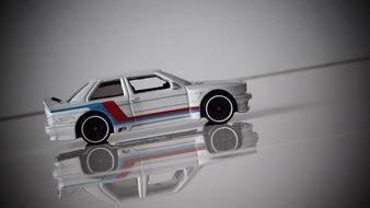 Colorful BMW M3 miniature of the car