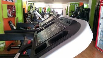 Equipment for the training in the fitness studio