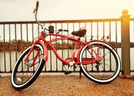 red bicycle