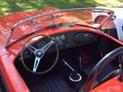 1965 Ford retro car interior