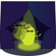 Ghosts, Green Monsters Dancing in darkness