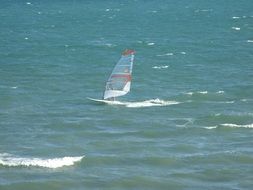 wind surfer in the ocean
