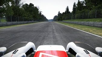 sports car from inside